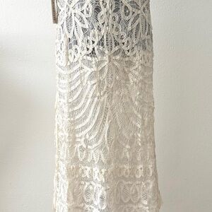 ASOS Cream Lace Maxi Skirt